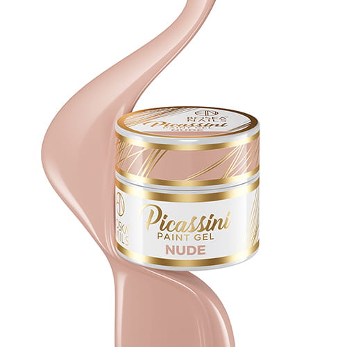 Picassini Paint Gel Nude do zdobień - jasny nude 5 ml