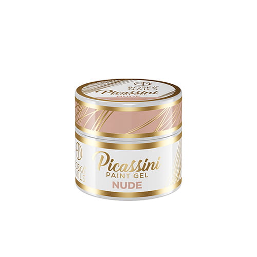Picassini Paint Gel Nude do zdobień - jasny nude 5 ml