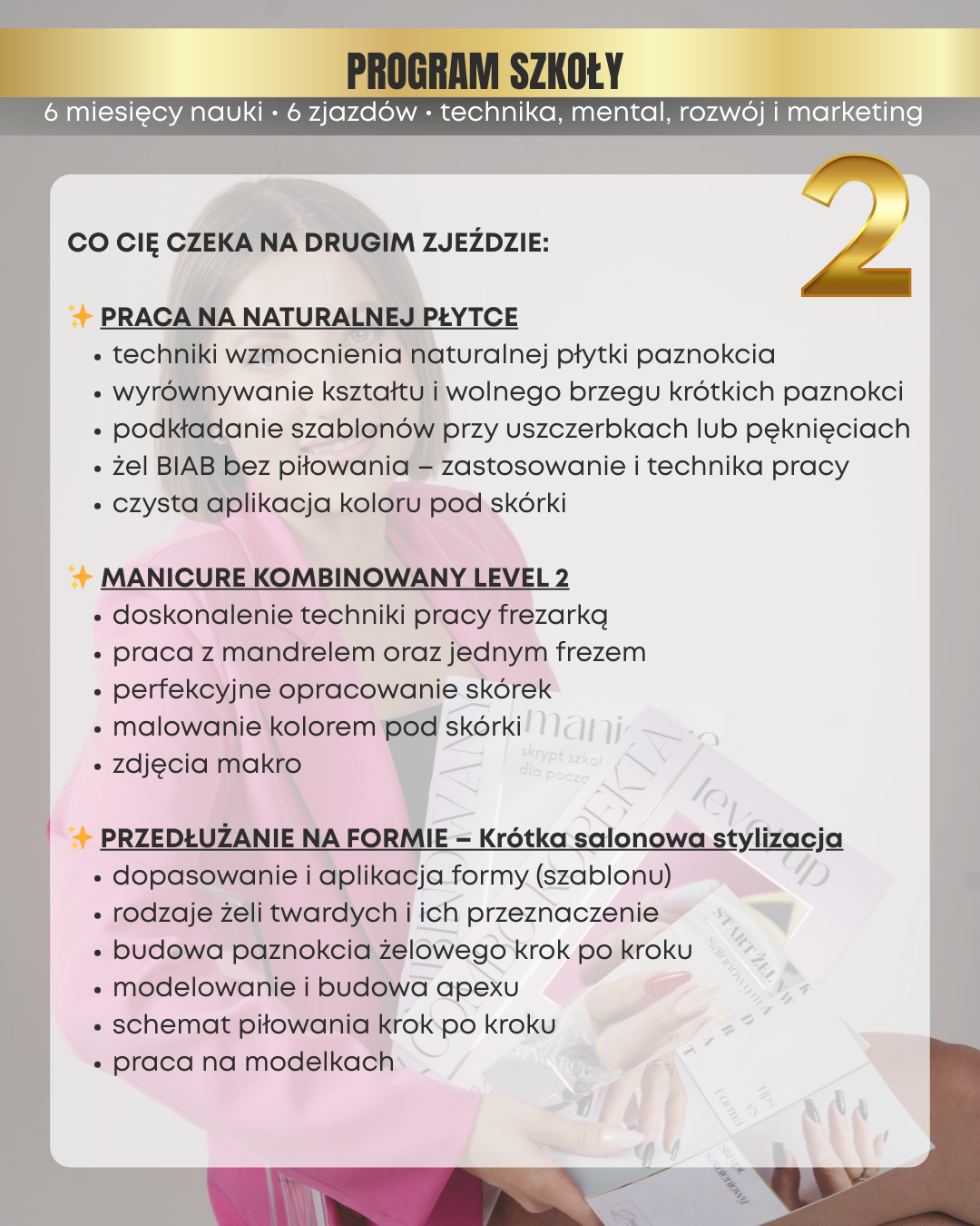 OD ZERA DO MASTERA 6-cio miesięczna szkoła Stylizacji Paznokci 1 zjazd