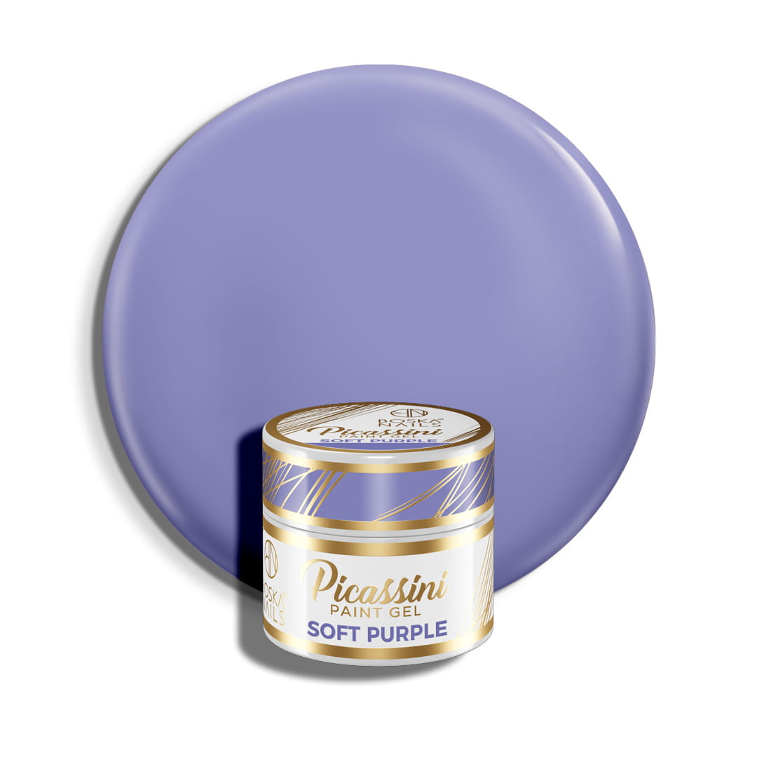 Picassini Paint Gel Soft Purple do zdobień - fioletowy pastelowy 5 ml