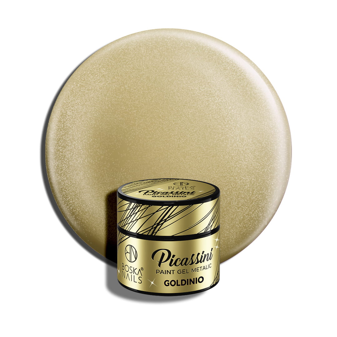 Picassini Metalic Paint Gel Goldinio Boska Nails 5 ml