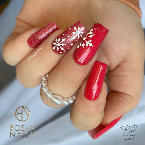 BOSKA NAILS Lakier hybrydowy 386 Red Jacket