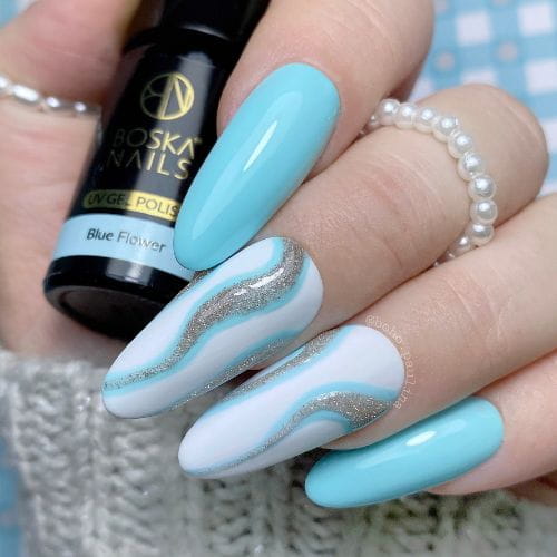 BOSKA NAILS Lakier hybrydowy 405 Blue Flower