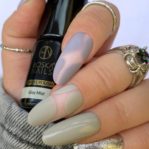 BOSKA NAILS Lakier hybrydowy 406 Gray Mist