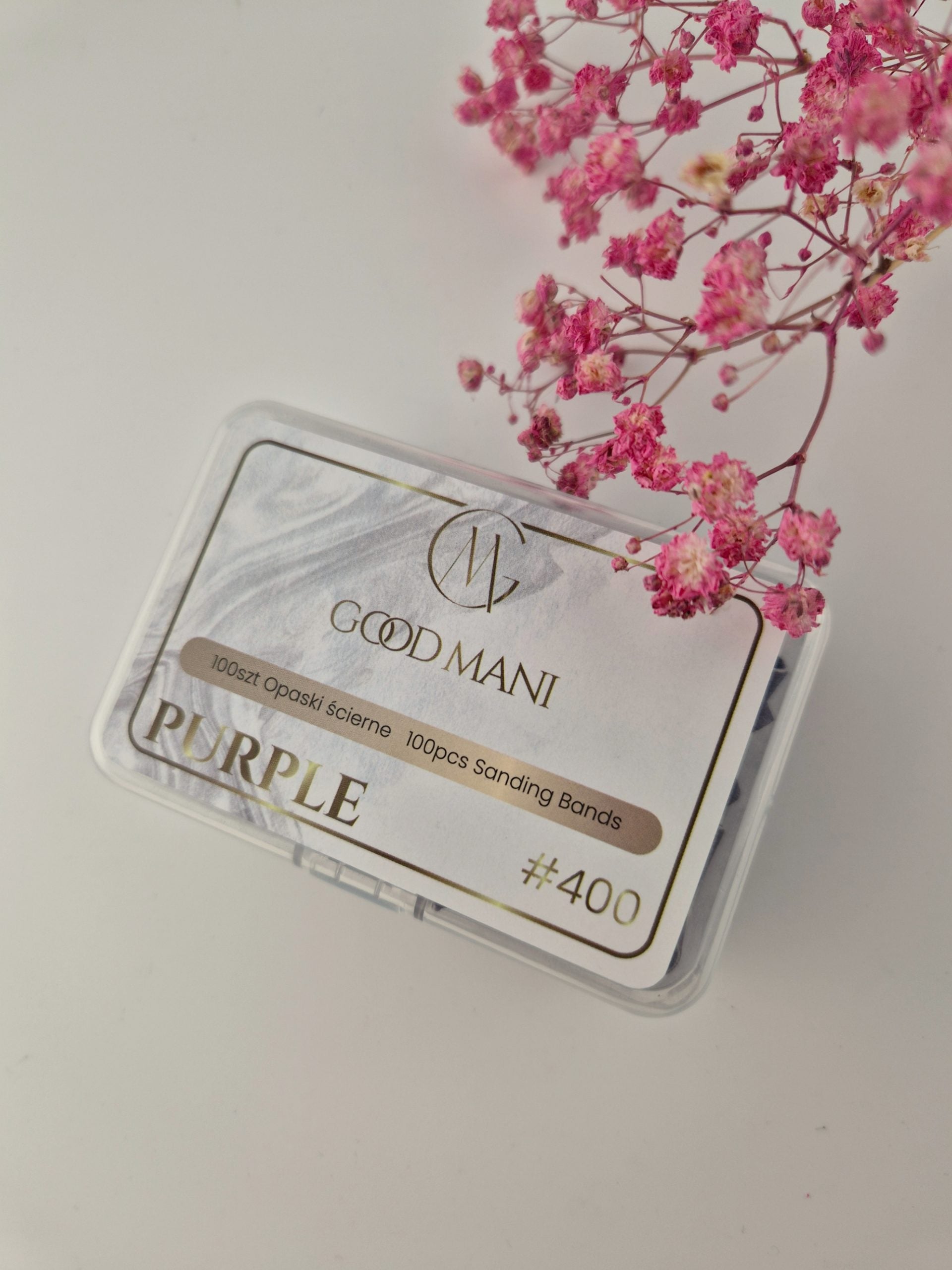 GOOD MANI Nakładki ścierne PURPLE 400 mandrel standard