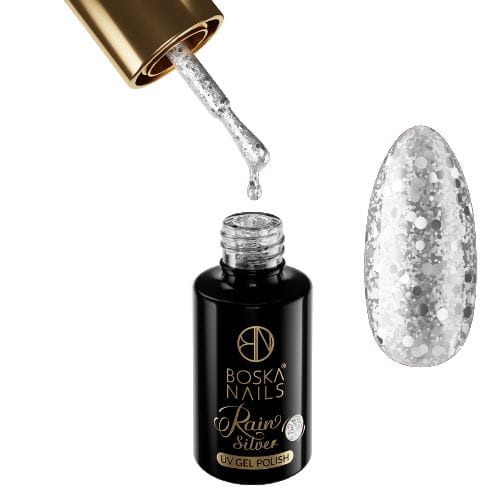 BOSKA NAILS Lakier hybrydowy 439 Rain Silver