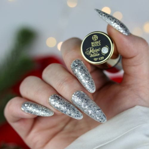 BOSKA NAILS Lakier hybrydowy 439 Rain Silver