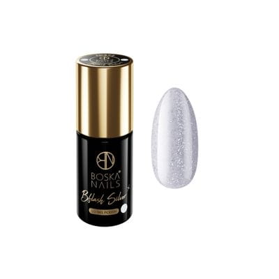 BOSKA NAILS Lakier hybrydowy 372 Bflash Silver