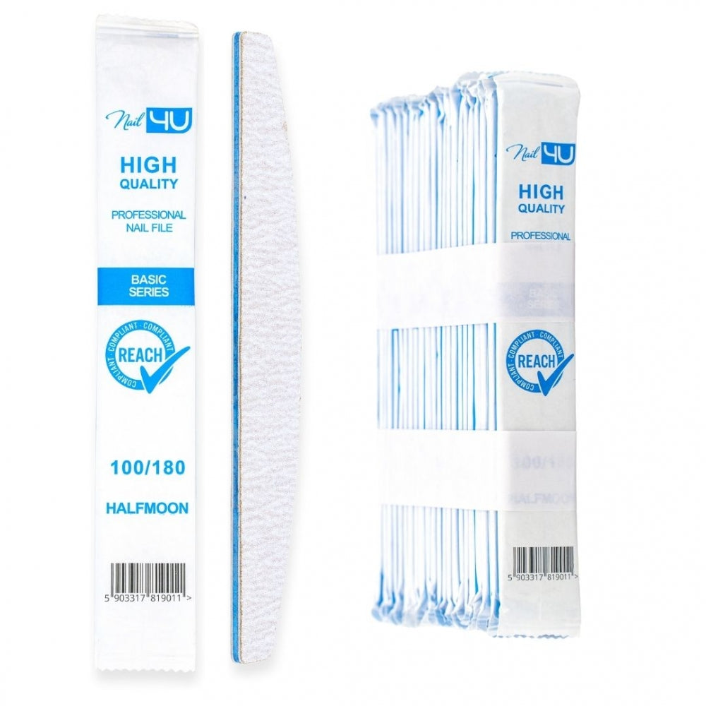 NAIL4U Pilnik BASIC Łódka 100/180 (komplet 25 sztuk)