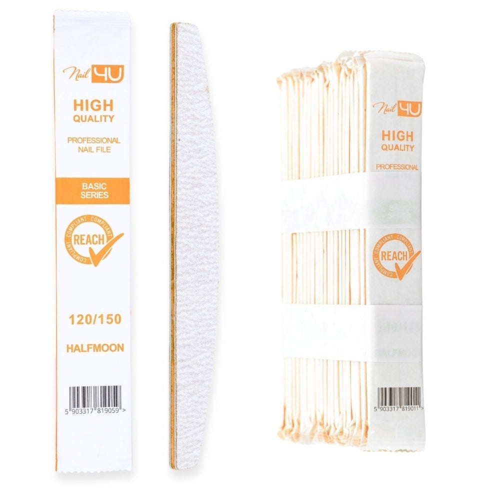 NAIL4U Pilnik BASIC Łódka 120/150 (komplet 25 sztuk)