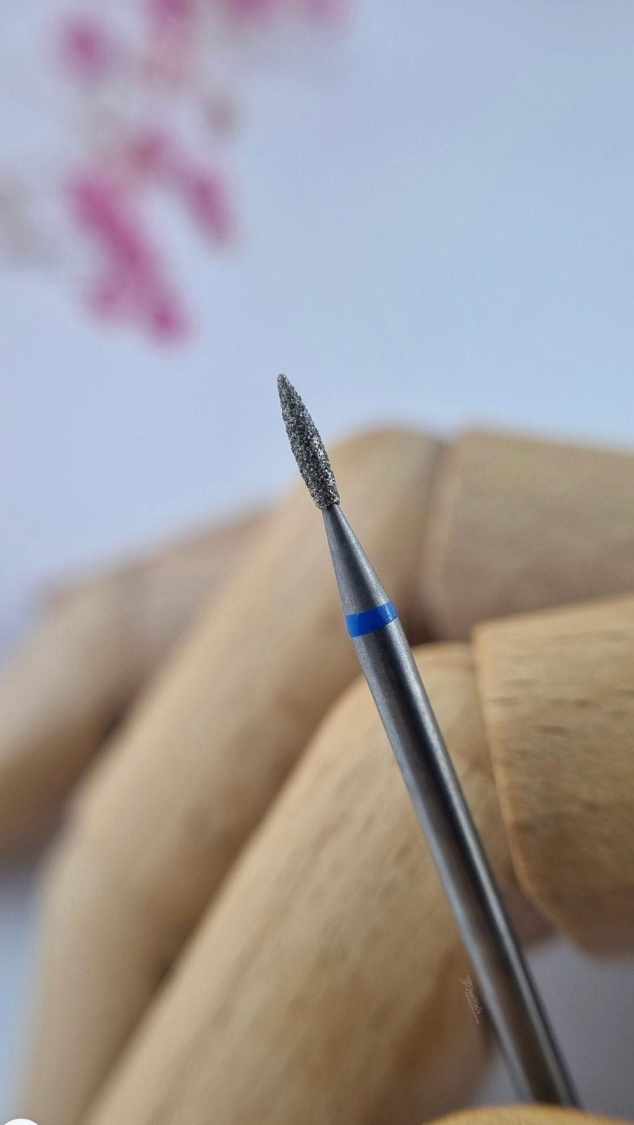 GOOD MANI Frez diementowy Mini Płomień niebieski F129