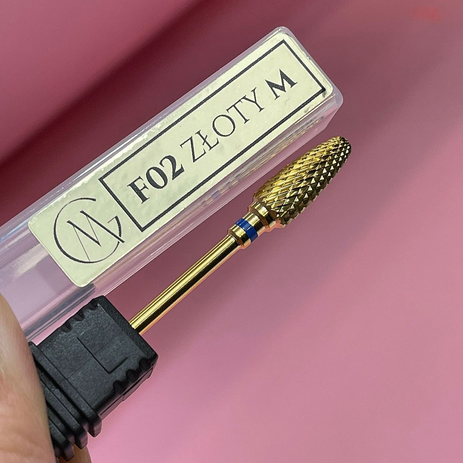 GOOD MANI Złoty frez karbidowy F02