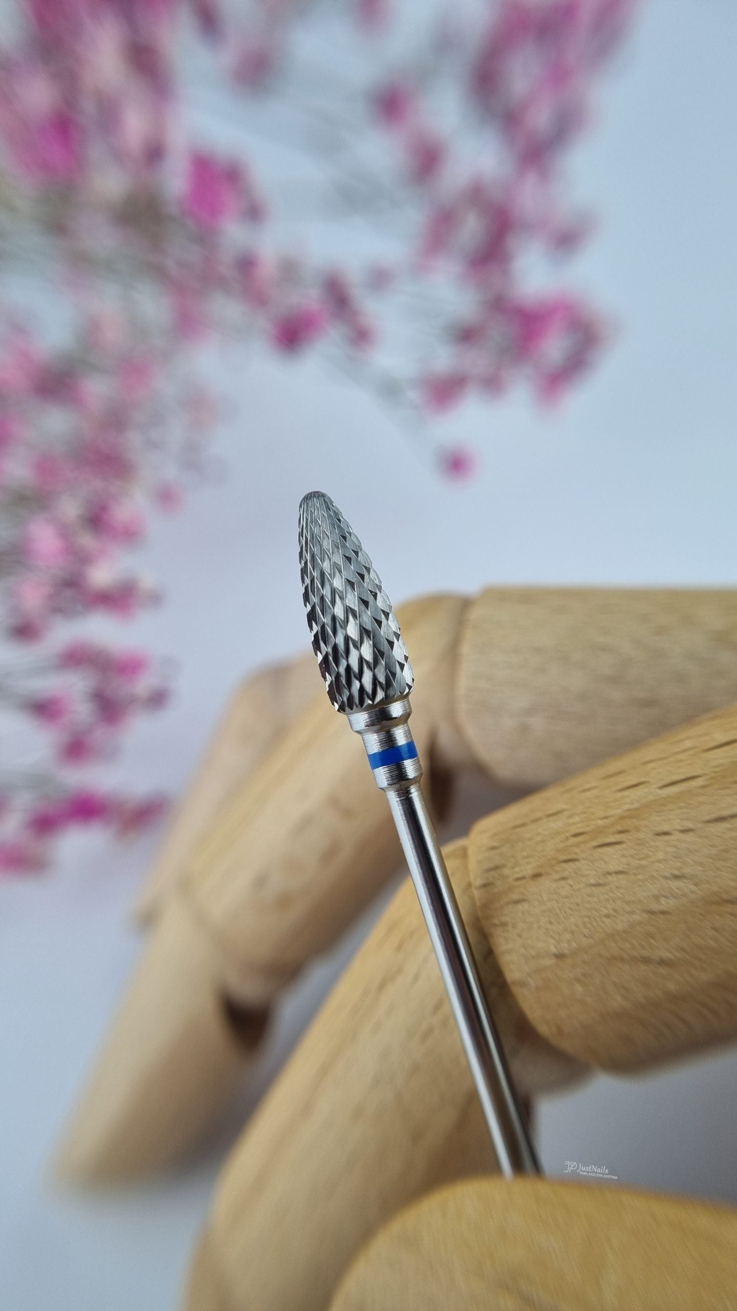 GOOD MANI Frez karbidowyF15 niebieski szyszka