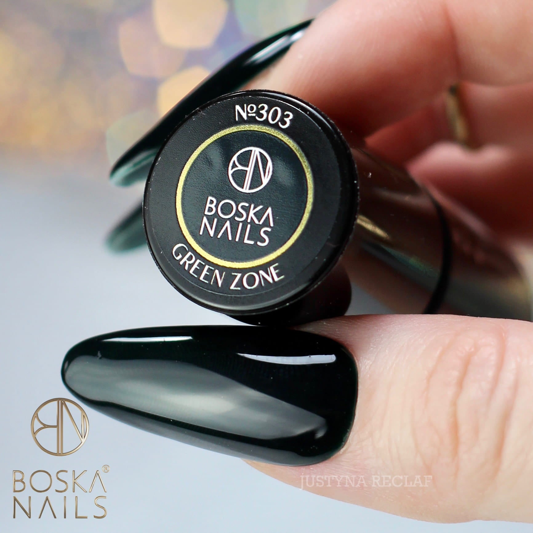 BOSKA NAILS Lakier hybrydowy 303 Green Zone