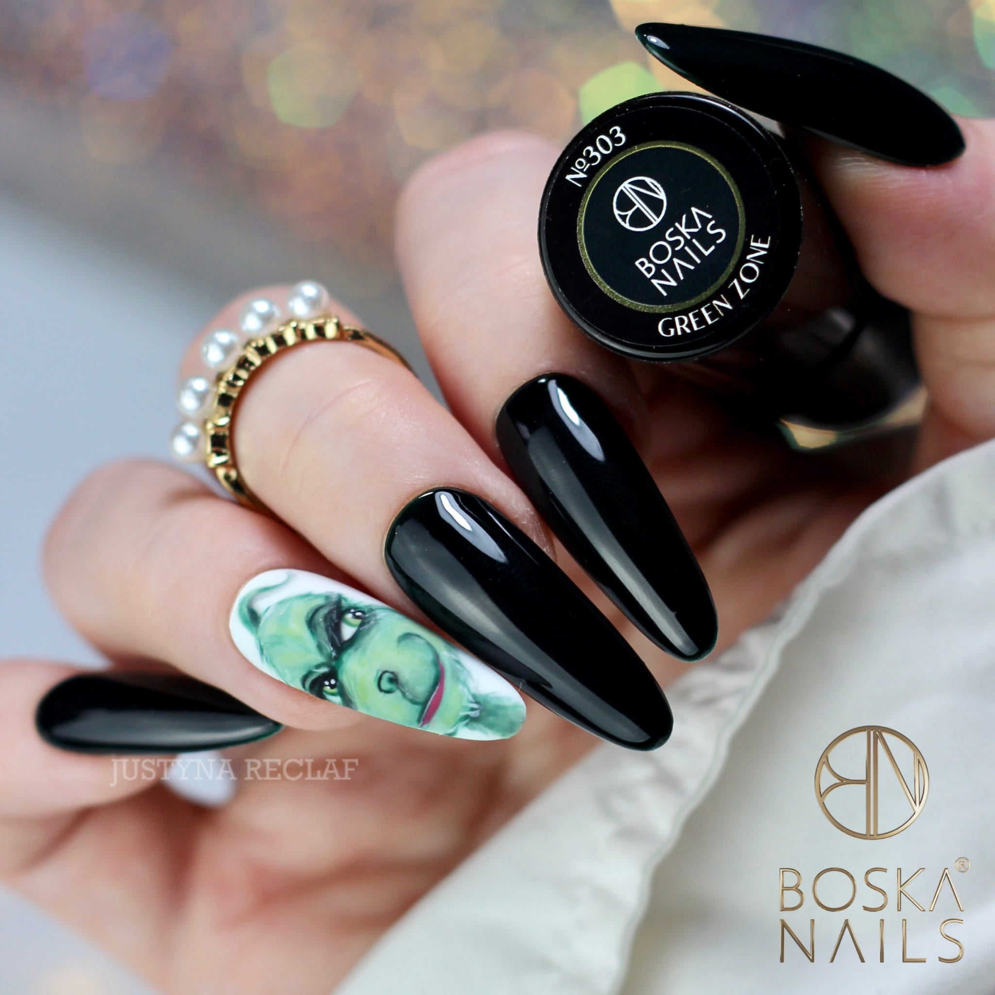 BOSKA NAILS Lakier hybrydowy 302 Black Hell