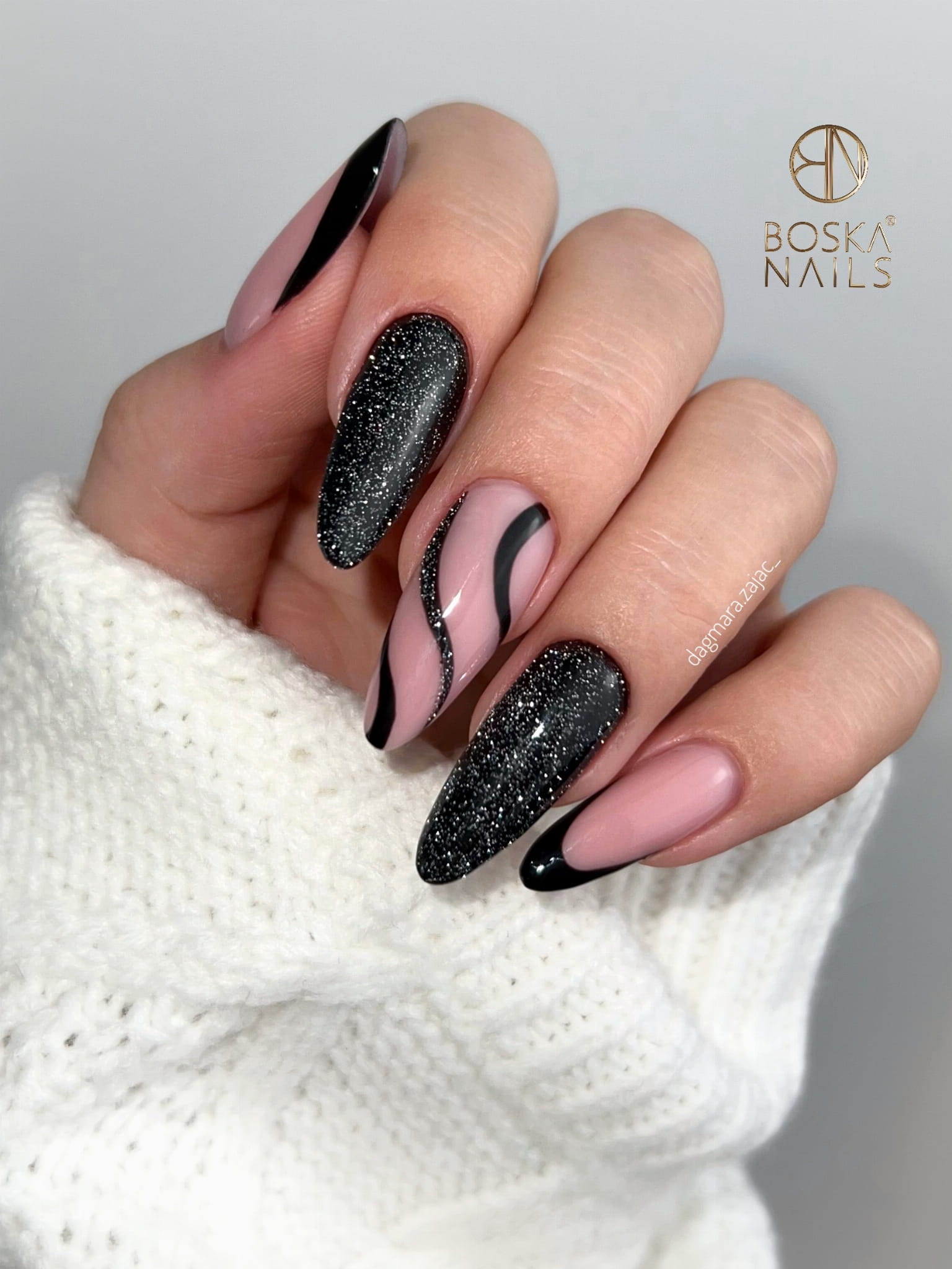 BOSKA NAILS Lakier hybrydowy 375 Bflash Dark