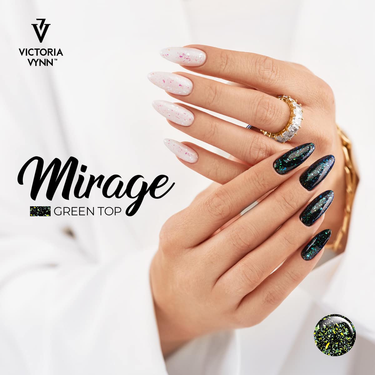 VICTORIA VYNN Top Coat No Wipe Gloss 8 ml Green MIRAGE
