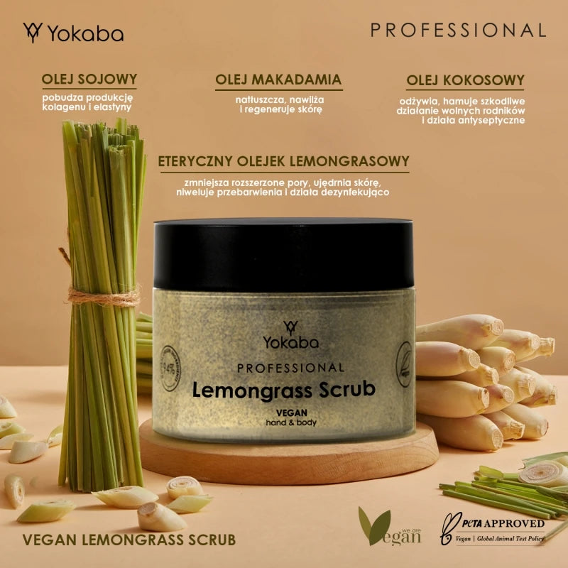 Professional Lemongrass Scrub Vegan hand&body 200g