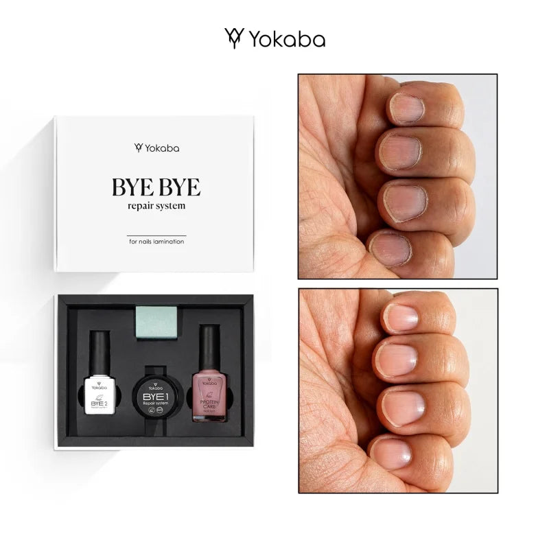 YOKABA Zestaw ByeBye Repair System Protein Care Laminacja paznokci
