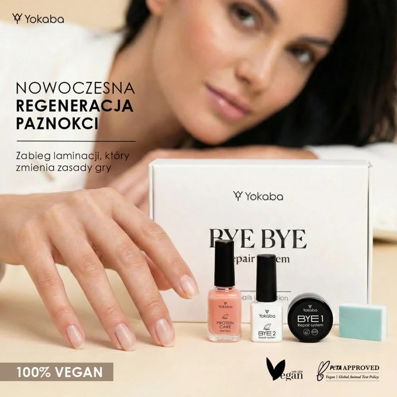 YOKABA Zestaw ByeBye Repair System Protein Care Laminacja paznokci
