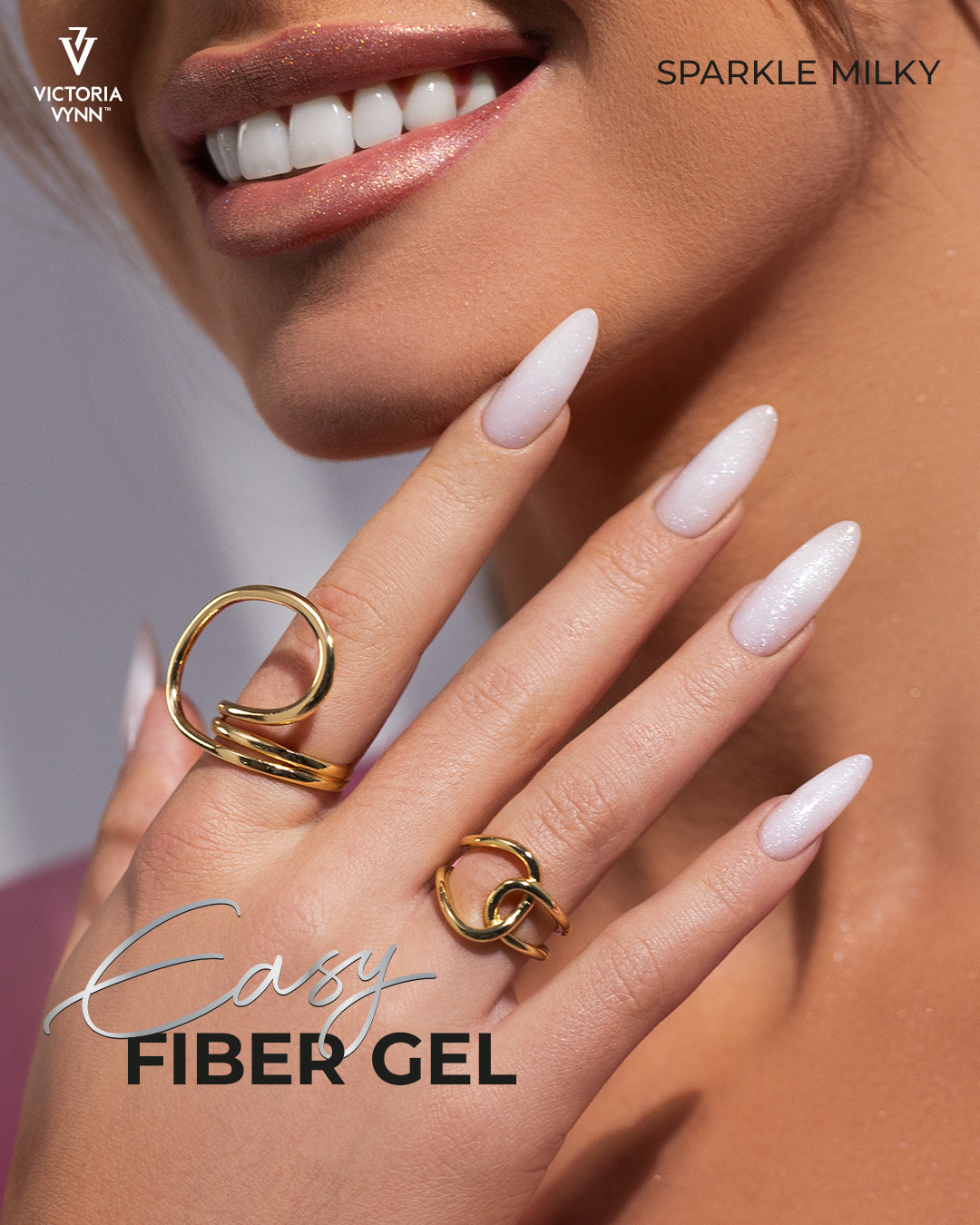 EASY FIBER GEL Victoria Vynn - Sparkle Milky