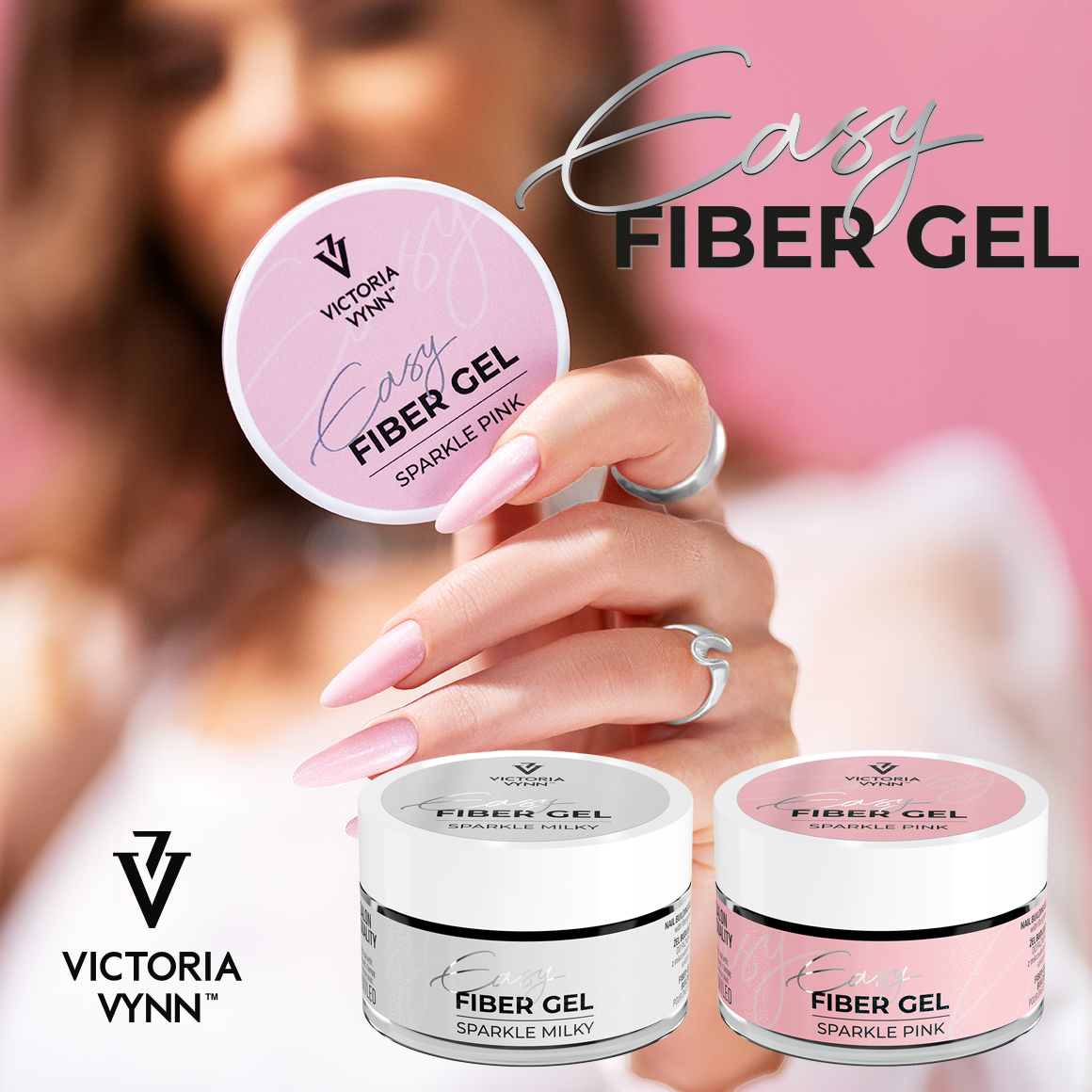 EASY FIBER GEL Victoria Vynn - Sparkle Pink