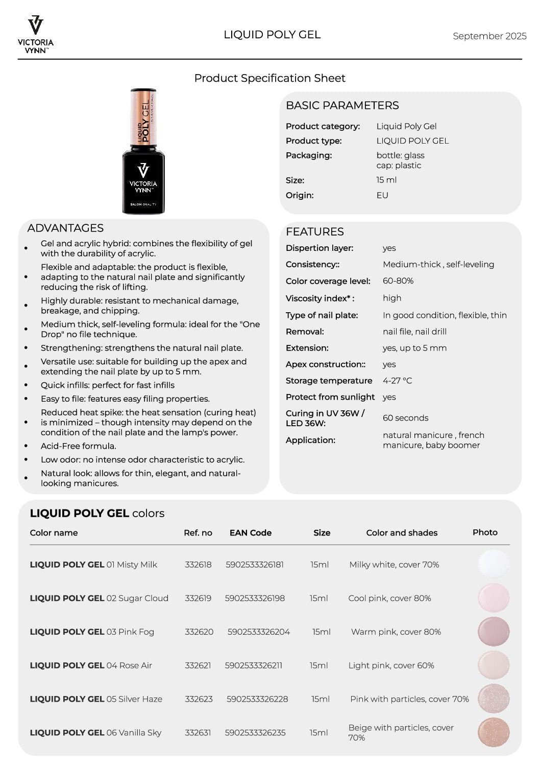 Victoria Vynn Liquid Poly Gel – 04 Rose Air | 15 ml