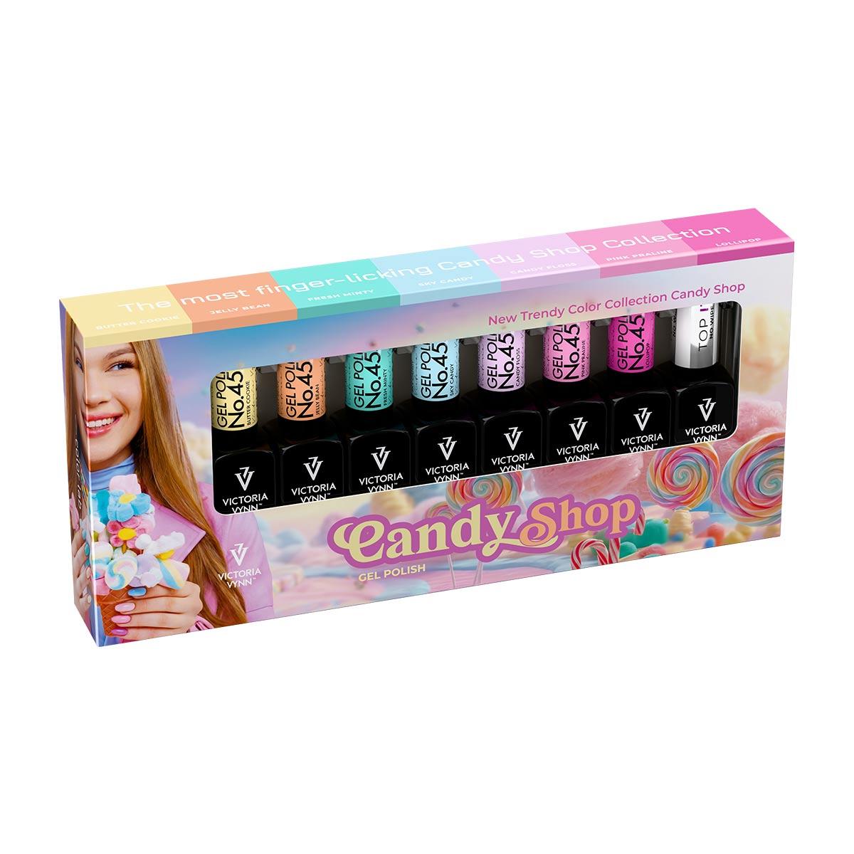 VICTORIA VYNN 8 pack CANDY SHOP Kolekcja + Top It No Wipe GRATIS